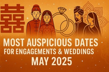 Most Auspicious Dates for Engagements and Weddings in May 2025 by Chinese and Indian Traditions